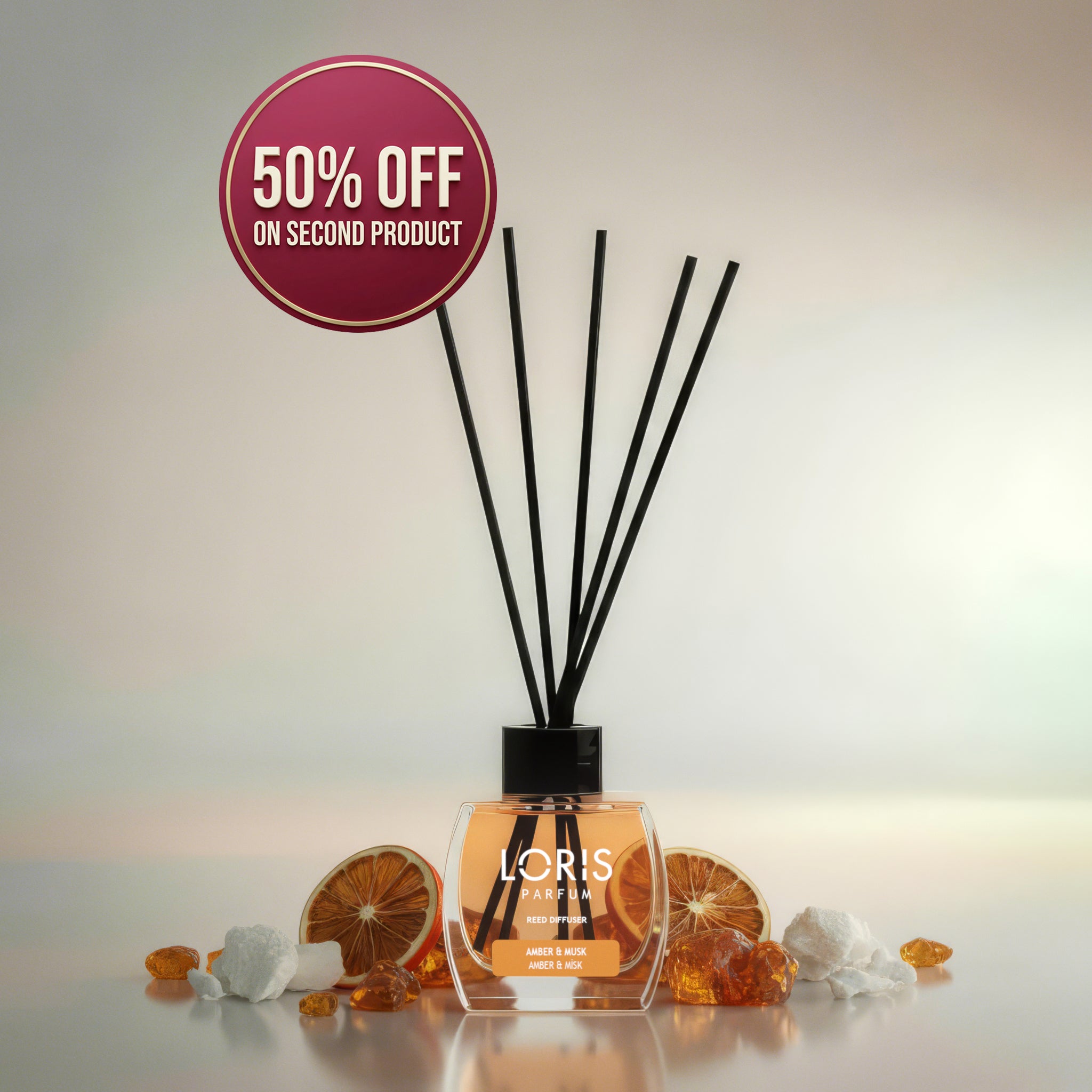 Reed Diffuser Amber & Musk 120 mL