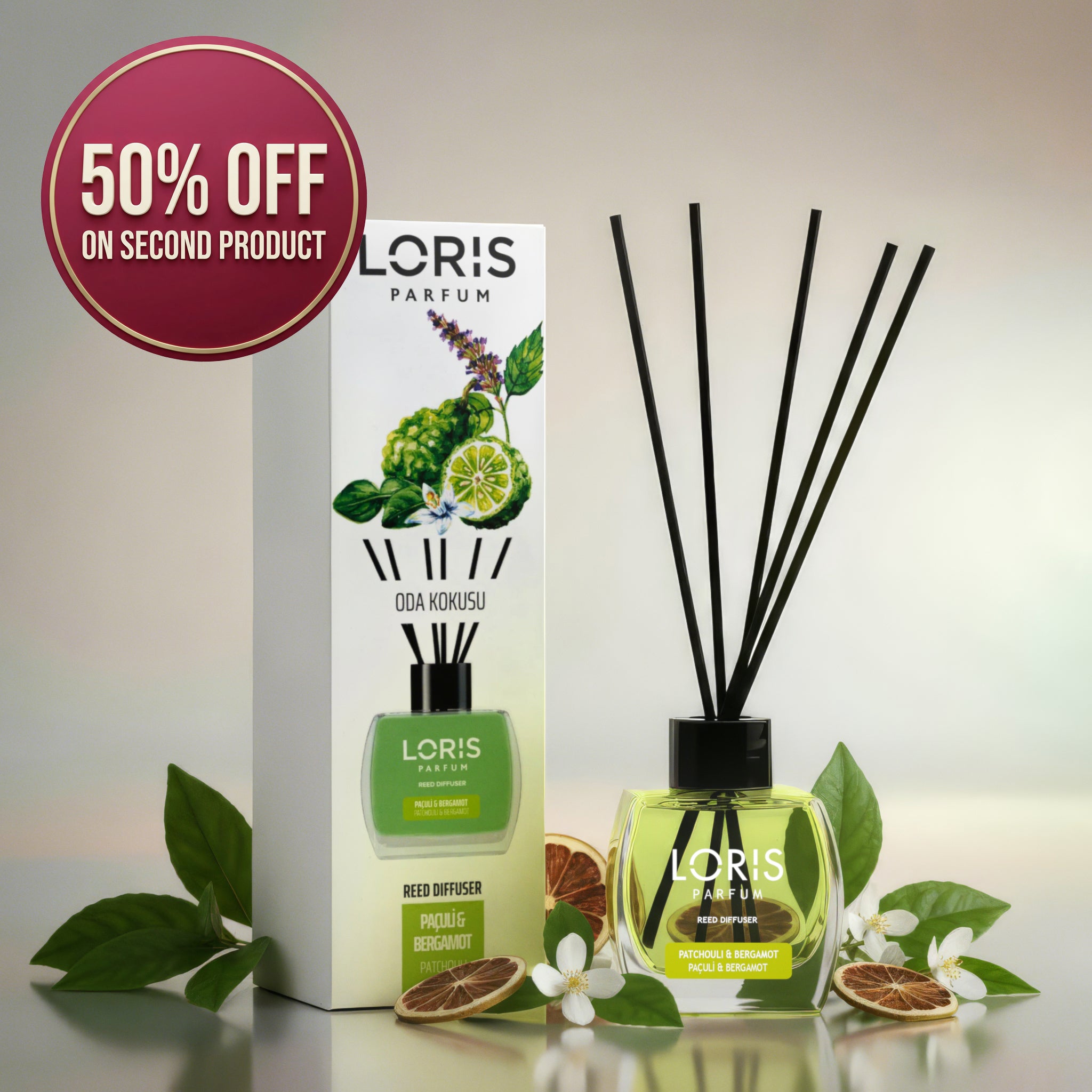 Diffuseur à bâtonnets Patchouli &amp; Bergamote 120 ml