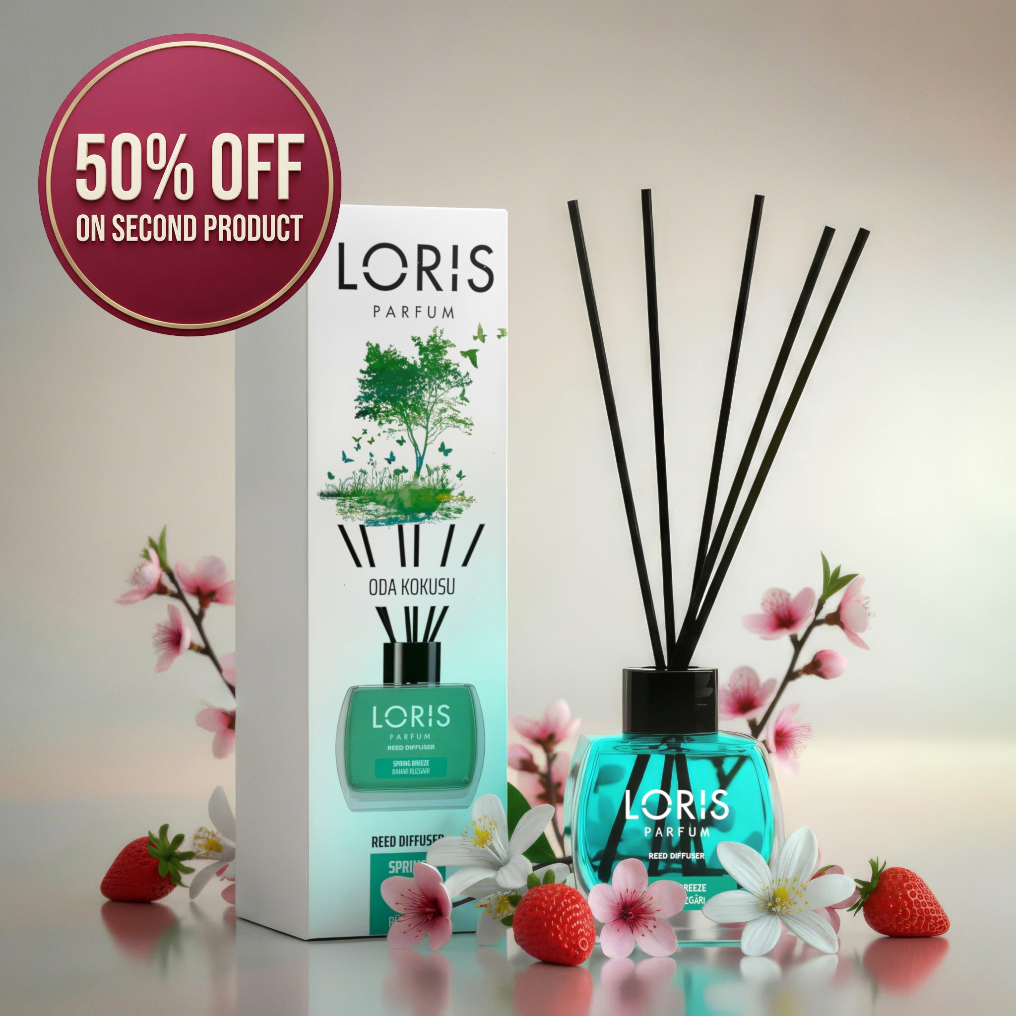 Diffuseur à bâtonnets Brise printanière 120 ml